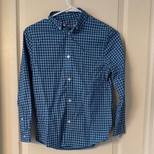 Boys Vineyard Vines Blue Checkered Shirt